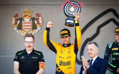 Gabriel Bortoleto foi ao pódio no GP de Mônaco de F-2