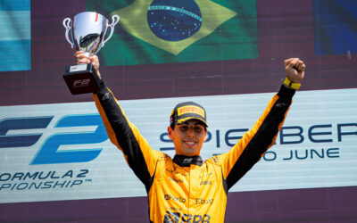Gabriel Bortoleto venceu sua primeira corrida na F-2